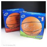 Bulls B. Love & E. Moore Signed Basketballs