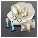 Sterling Silver Pairs of Earrings (4)