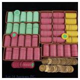 Assorted Arlington Racecourse Poker Casino Chips