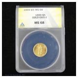 1999 (P) US $5 Gold Eagle Bullion (ANACS MS68)