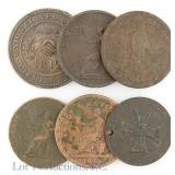 Various World Tokens & Medals (6)