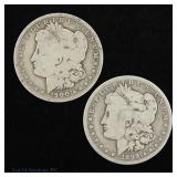 1899o & 1990o US Silver Morgan Dollars ASW 1.49 Oz