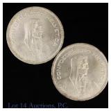 1953 & 1954 Swiss 83% Silver 5 Franc *GEM BU, 2