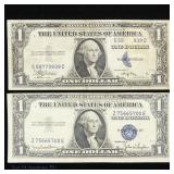 1935A & D US $1 Silver Cert Error Notes, 2