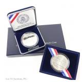 1992 US 90%-Silver Prf/Unc White House $1s, 2