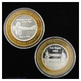 US 99.9% Silver Casino Gaming Tokens