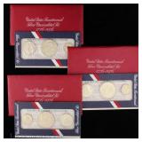 1976-S US 40%-Silver Unc. Bicent. 3-Coin Set OGP