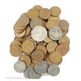 US Lincoln Wheat 1c, Buffalo 5c & S/L 25c, 77