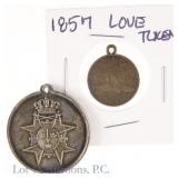 Swedish Silver Military Medal & Token, 2