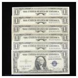 1935 US $1 Silver Certificates - Blue Shield (6)