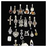Sterling Silver Pendants (~57.2g)