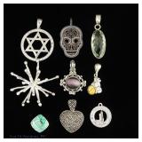 Sterling Silver Pendants (~45.6g)