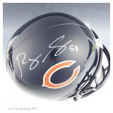 Bears Roquan Smith Signed FS Helmet W/COA