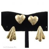 10k & 14k Yellow Gold Earrings