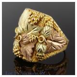 10K Tricolor Gold Ring