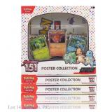 5 Pokemon 151 Poster Collections, Sealed