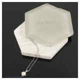 14k White Gold Necklace w/ Pearl