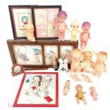 Kewpie & Early 20th C Dolls, Needlepoint, Art ***