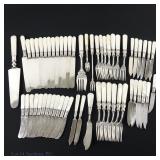 Sterling Silver, Mother Of Pearl, Steel Flatware