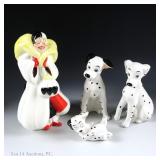 Vintage Disney 101 Dalmatians Ceramic Figurines