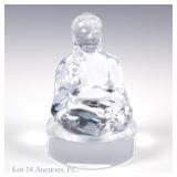 Simon Pearce Glass Buddha Figurine