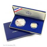 1987 US Gold & Silver Prf Constitution 2-Coin Set