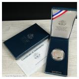 1990-P US Silver Proof IKE Comm. $1 in OGP w/ COA