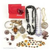 Mixed Fashion Jewelry, Incl. Baccarat, Murano