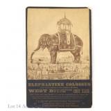 1880s NY Elephantine Colossus Cabinet Card
