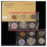 1961 P,D US 90%-Silver Unc. 10-Coin Mint Set