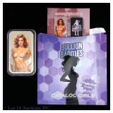 Bullion Baddies Adult XXX 99% Silver 1 Ozt. Ingot