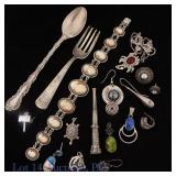 Sterling Silver and Flatware Mixed Lot, 4+ Ozt.