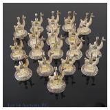 18  Llama Sterling Silver Place Card Holders