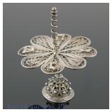 Sterling Silver Filigree Dreidel Judaica