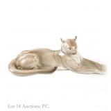 Nymphenburg Porcelain Puma, Mountain Lion Antique