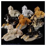 Ron Hevener Porcelain Dog Sculptures (8)