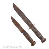 WWII US Western Combat & Navy Utility Knives (2)