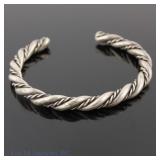 Sterling Silver Twisted Style Bangle Bracelet 1ozt