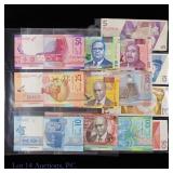 Aruba & Bahamas Bank Notes (CU), 13