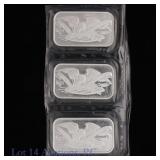 SilverTowne 99.9% Silver 1 Ozt. Ingots (3)