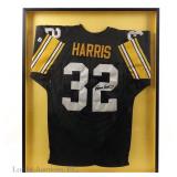 Franco Harris Signed & Framed Jersey AS IS