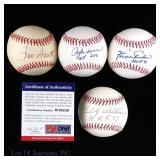 Cubs Santo Williams Jenkins Dawson Sgd. Baseballs