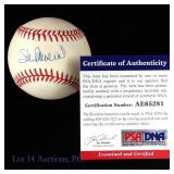 Stan Musial Signed Baseball PSA COA