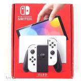 Nintendo Switch OLED White Joy-Cons & Stand In Box