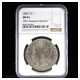 1883-O US 90%-Silver Morgan Dollar (NGC MS 63)