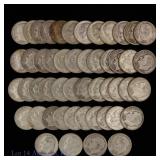 US 90%-Silver Roosevelt 10c (ASW 3.6 Ozt), 50