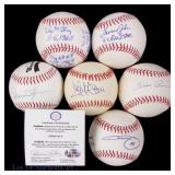 Signed Baseballs All Star Pitchers (6)