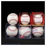 6 Baseballs Signed By Unknown Players