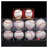 10 Baseballs Signed By Unknown Players