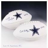 Bob Lilly & Mel Renfro Sgd Cowboys Footballs, JSA